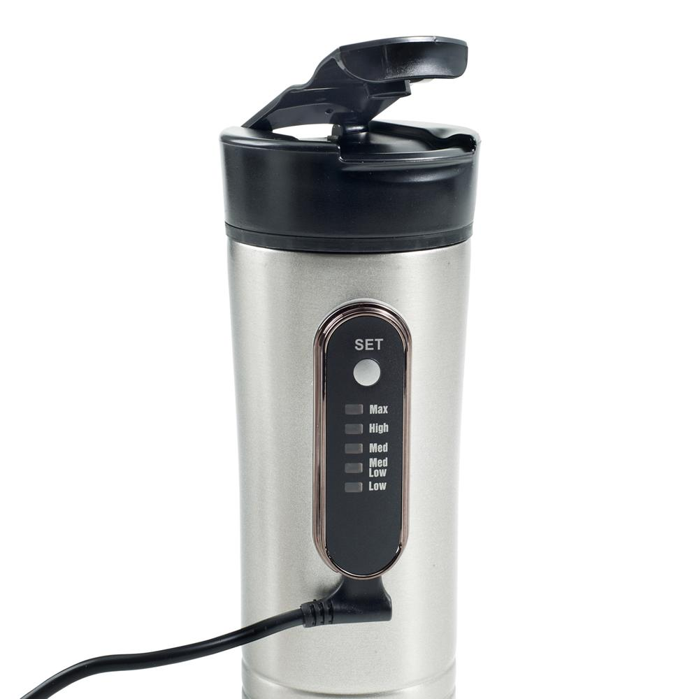 RoadPro RP0719 12-Volt 15oz Electric Coffee Mug Heated 12v Self-Heating Coffee Cup