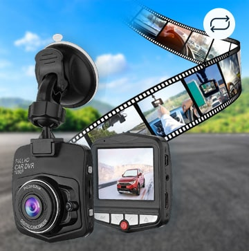 1080P 2.4" Driving Recorder Dash Camera Dashcam