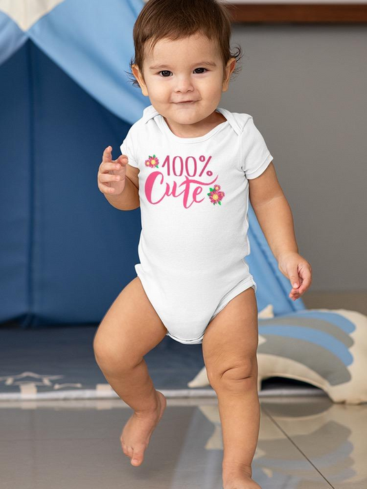 100 Percent Cute toddler Bodysuit -Image by Shutterstock