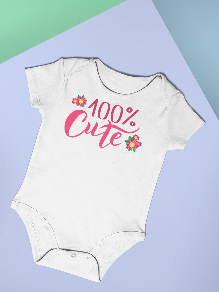 100 Percent Cute toddler Bodysuit -Image by Shutterstock