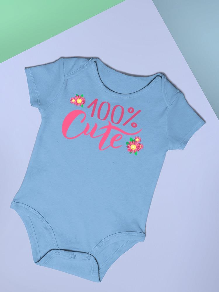 100 Percent Cute toddler Bodysuit -Image by Shutterstock