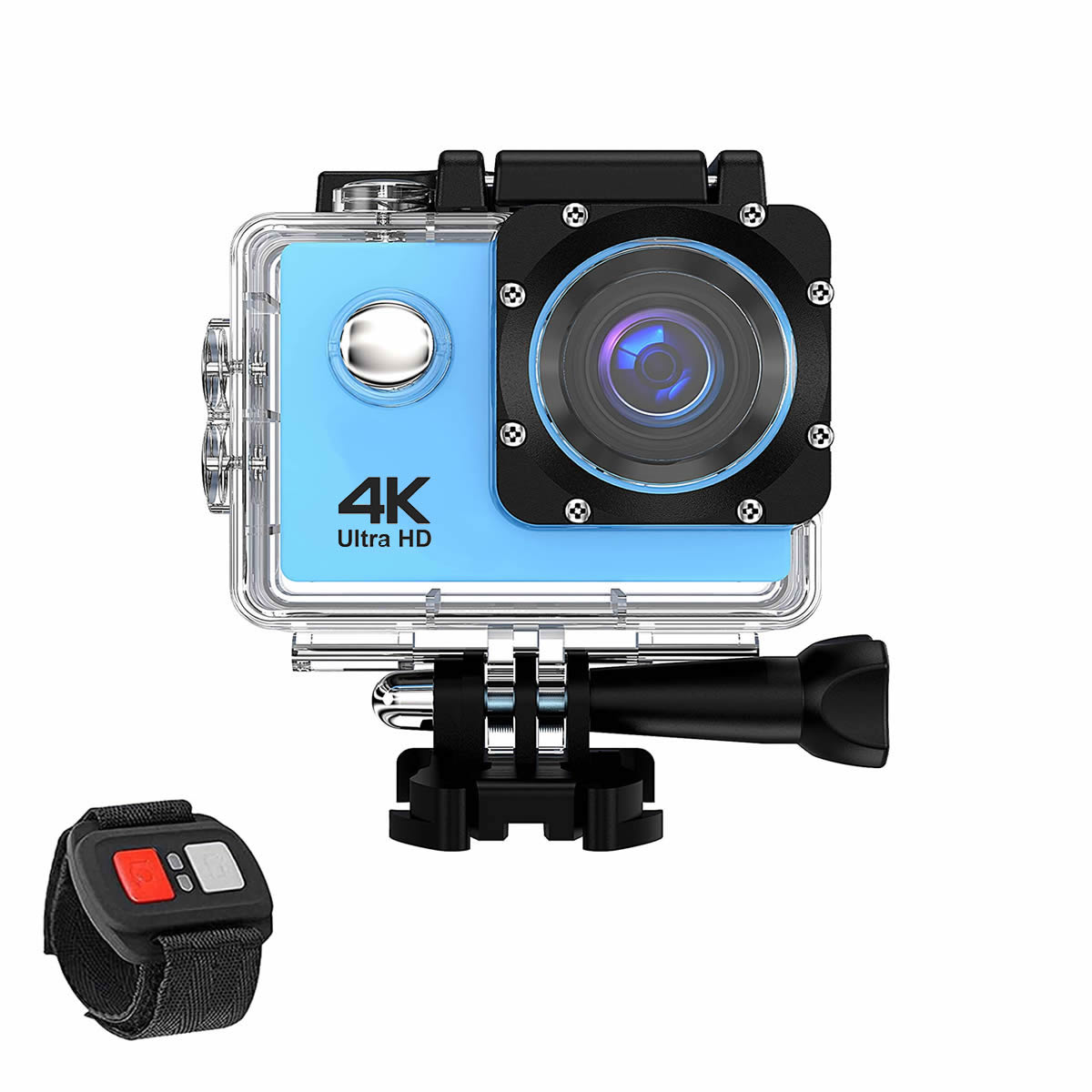 4K  Waterproof All Digital UHD WiFi Camera + RF Remote And Accessories - fashion finesse accessories