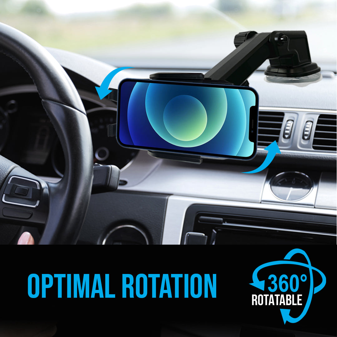 360 Car Phone Mount Holder with Adaptable Cradle 2.0