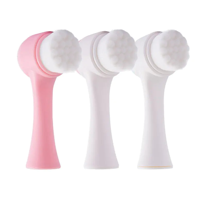 New 2-in-1 Facial Cleansing Brush - fashion finesse accessories