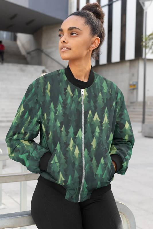 Billion Tree Female Bomber Jacket - Stylish and Sustainable Outerwear for Women