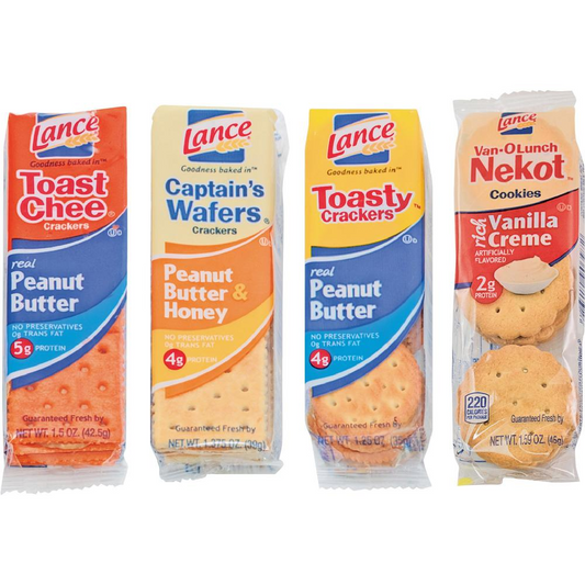 Lance Cracker Sandwich Variety Pack - Assorted - 1 Serving Pack - 24 / Box