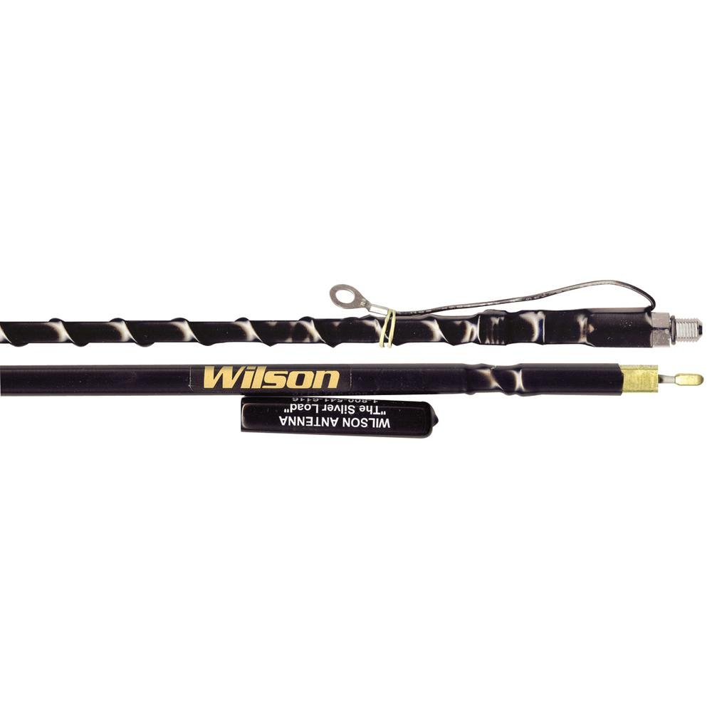 Wilson 4Ft Silver Load Fiberglass Whip - High Performance Antenna