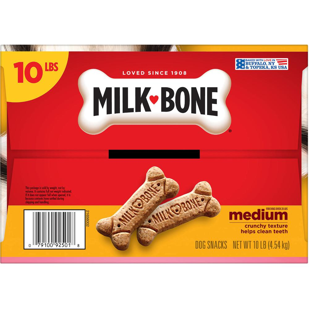 Milk-Bone Original Dog Treats - For Dog - Bone - Meat Flavor - 10 lb