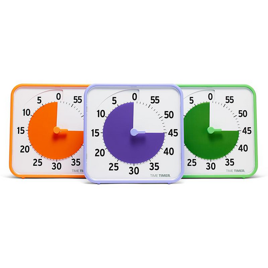 Time Timer 8" Learning Center Classroom Set - Secondary Colors, Set of 3