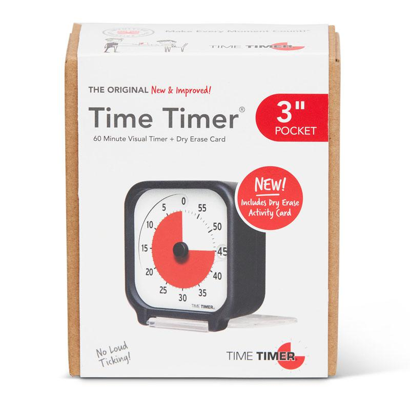 Time Timer Original 3-Inch Pocket Timer - Visual Countdown Timer for Time Management