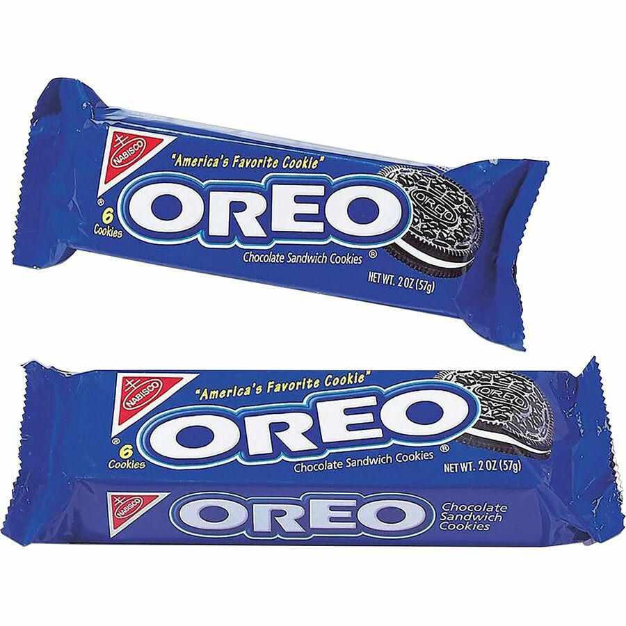 Oreo Chocolate Sandwich Cookies - Vanilla - 1 Serving Pack - 1.80 oz - 12 / Box