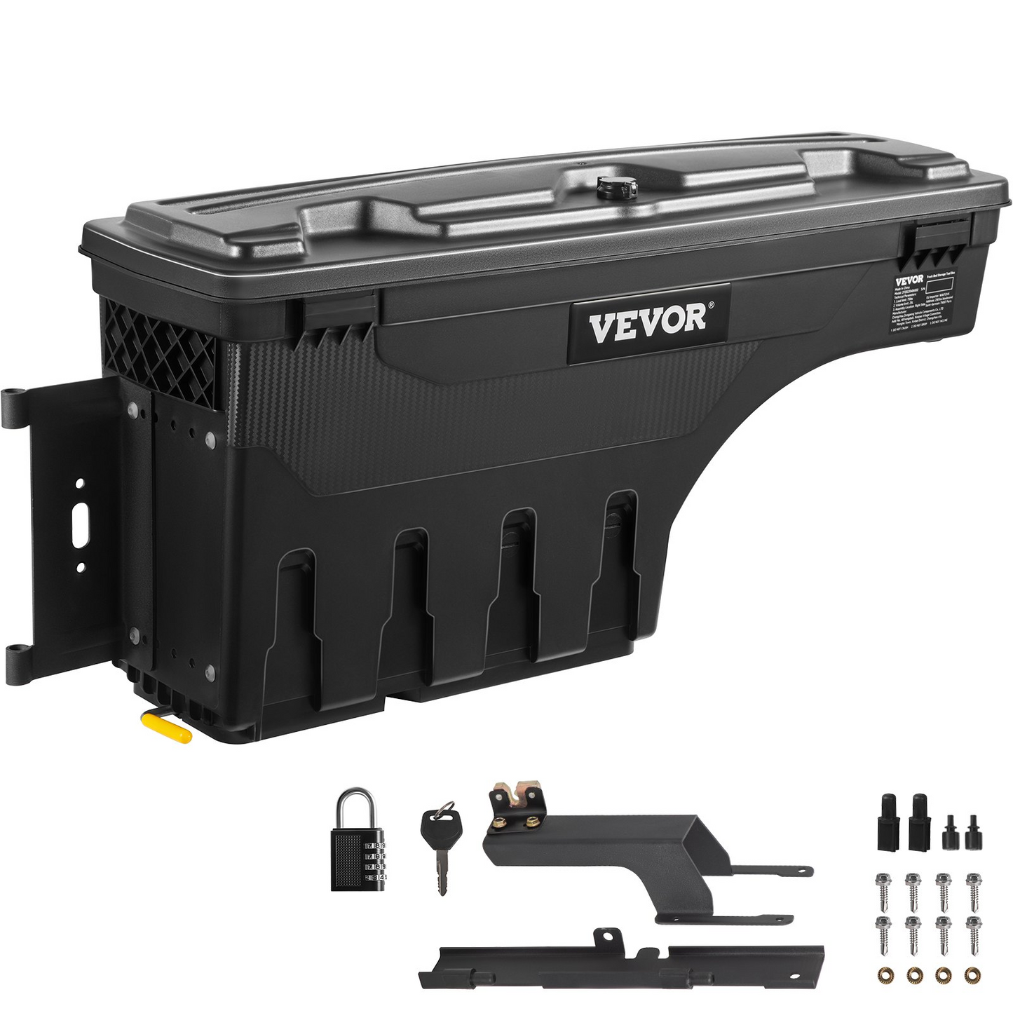 VEVOR Truck Bed Storage Box | Fits 2015-2020 Ford F150 | Waterproof | Lockable Lid