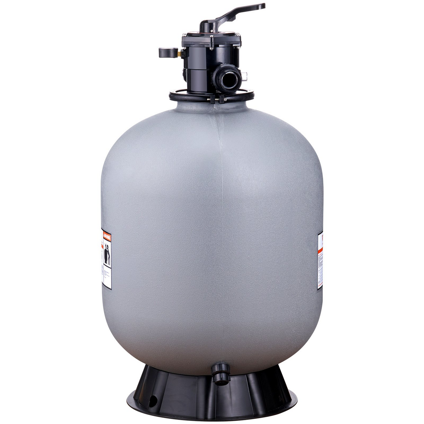 VEVOR Sand Filter, 24-inch, Up to 65 GPM Flow Rate, Above Inground Swimming Pool Sand Filter System with 7-Way Multi-Port Valve, Filter, Backwash, Rinse, Recirculate, Waste, Winter, Closed Functions