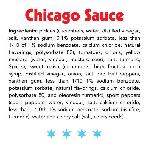 Chicago Sauce & Chicago Fire Sauce