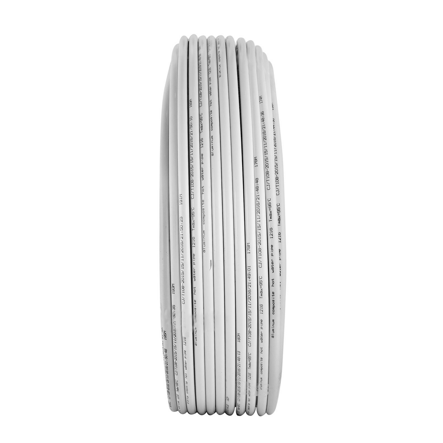 VEVOR 984Ft Roll of 1/2" PEX-AL-PEX Tubing Oxygen Barrier Radiant Floor PEX Pipe Radiant Heat Floor Heating Plumbing 300M Inner Aluminum Layer PEX Tubing Pipe (1/2" O2-Barrier, 984Ft/White)