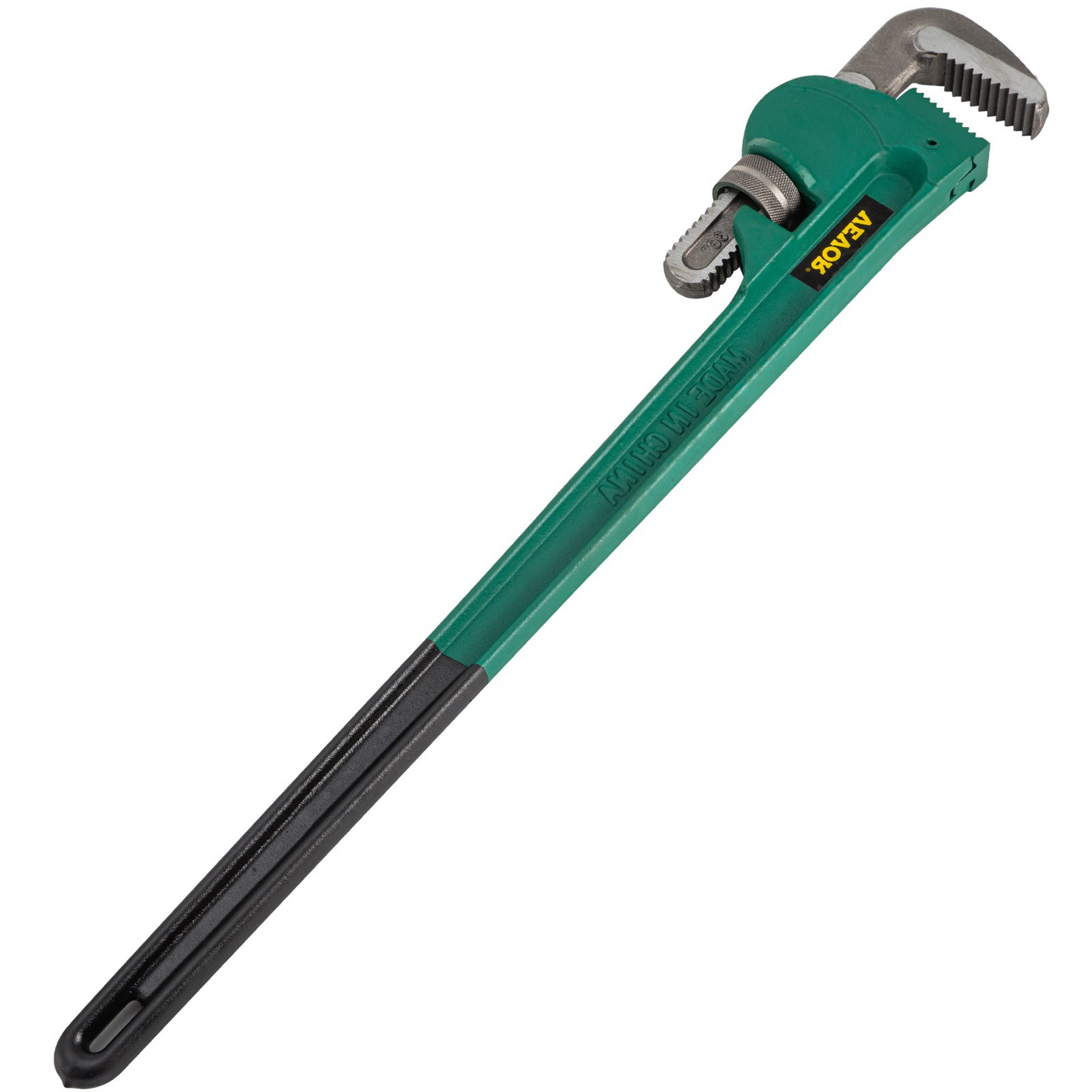 VEVOR 36-Inch Cast Steel Straight Pipe Wrench Ideal for 2” to 3-1/2” Pipe Adjustable Plumbing Pipe Wrench Heavy Duty 5” Jaw capacity Plumbers Pliers Tool