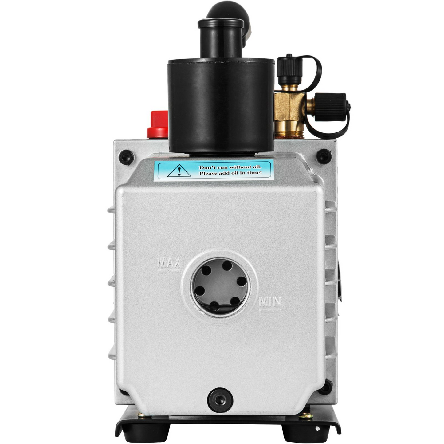 8CFM Two-Stage Rotary Vane Professional Vacuum Pump (15Micron, 1HP, 1/4"flare 3/8 SAE 1/2"ACME inlet)