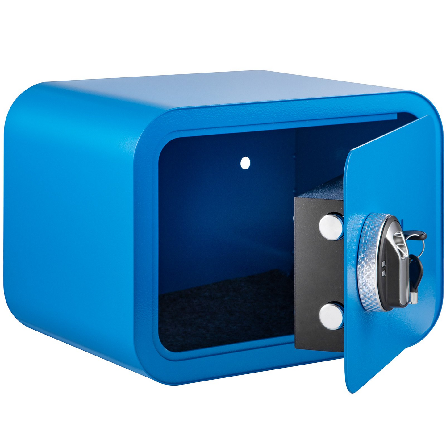 VEVOR Safe Box, 1 Cubic Foot Money Safe with Fingerprint Lock and Key Lock - Blue