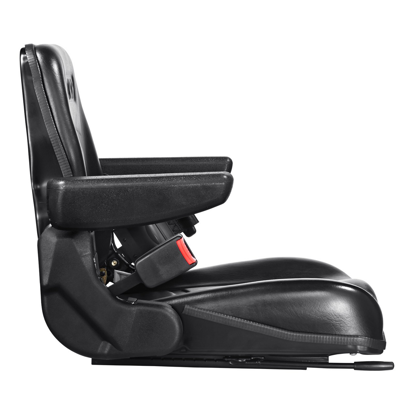 VEVOR Universal Forklift Seat - Fold Down Tractor Seat with Adjustable Angle Back, Micro Switch, Seatbelt, and Armrests