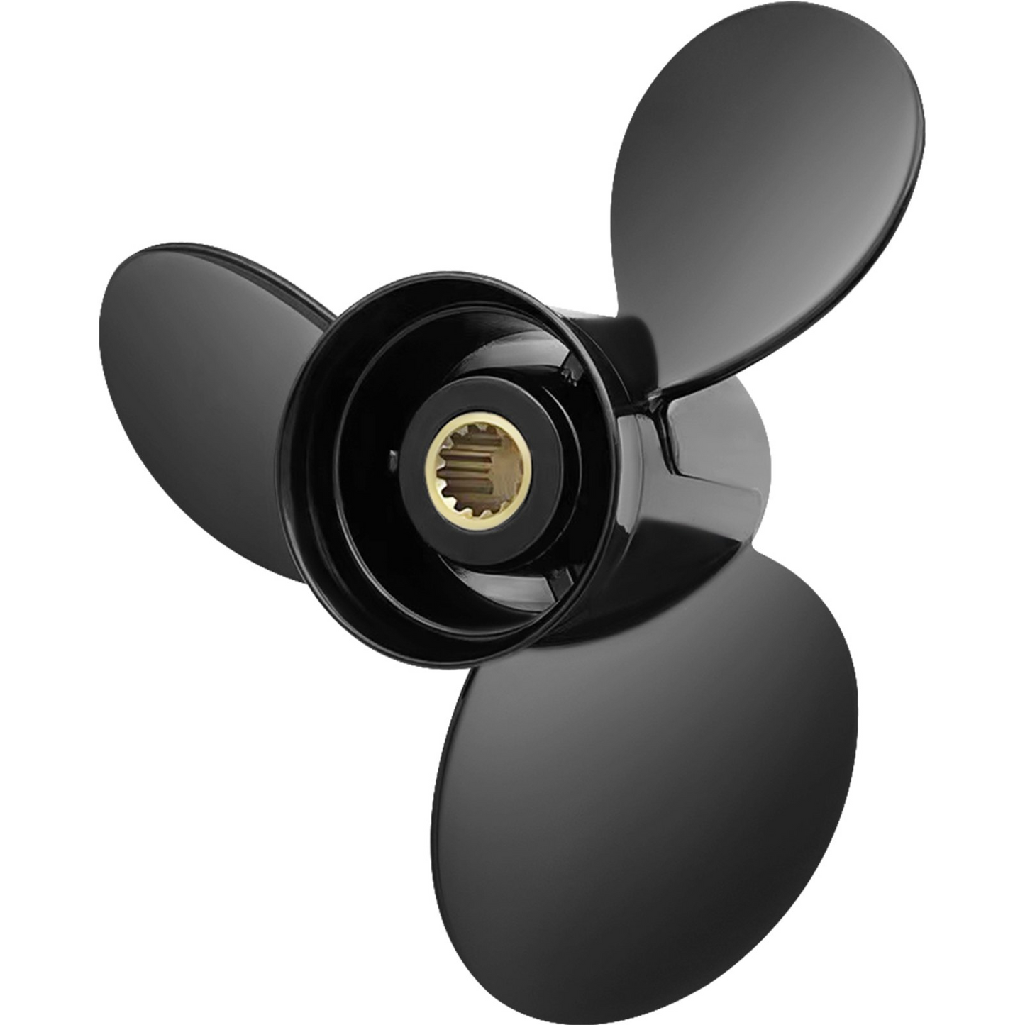 VEVOR Outboard Propeller, Replace for OEM 765183, 3 Blades 13 1/4" x 17" Pitch Aluminium Boat Propeller, Compatible with 40-140HP 2-Stroke Evinrude Outboard, w/ 13 Tooth Splines, RH