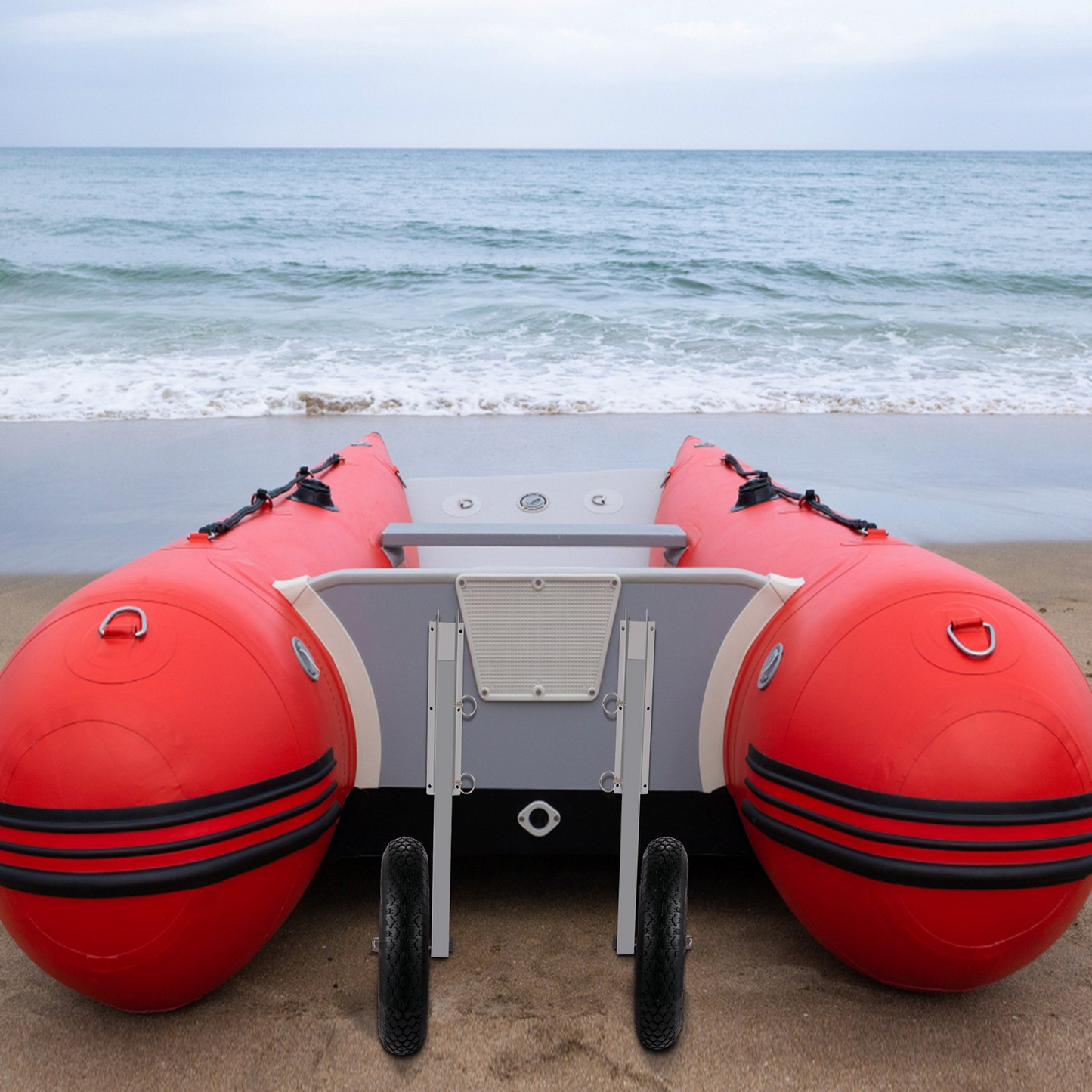 VEVOR Boat Launching Wheels, 15" Boat Transom Launching Wheel, 300 LBS Loading Capacity Inflatable Boat Launch Wheels, Aluminum Alloy Transom Launching Dolly Wheels with 4 PCS of Quick Release Pins