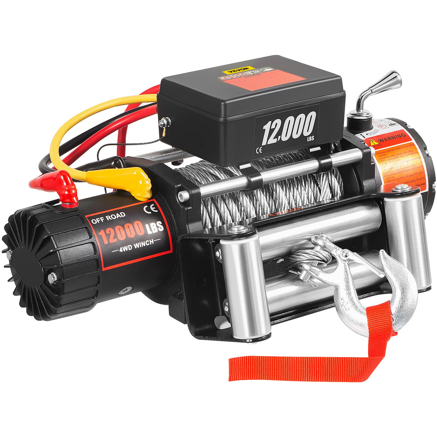 VEVOR Truck Winch 12000lbs Electric Winch 85ft/26m Steel Cable 12V Power Winch Jeep Winch with Wireless Remote Control and Powerful Motor for UTV ATV & Jeep Truck and Wrangler in Car Lift