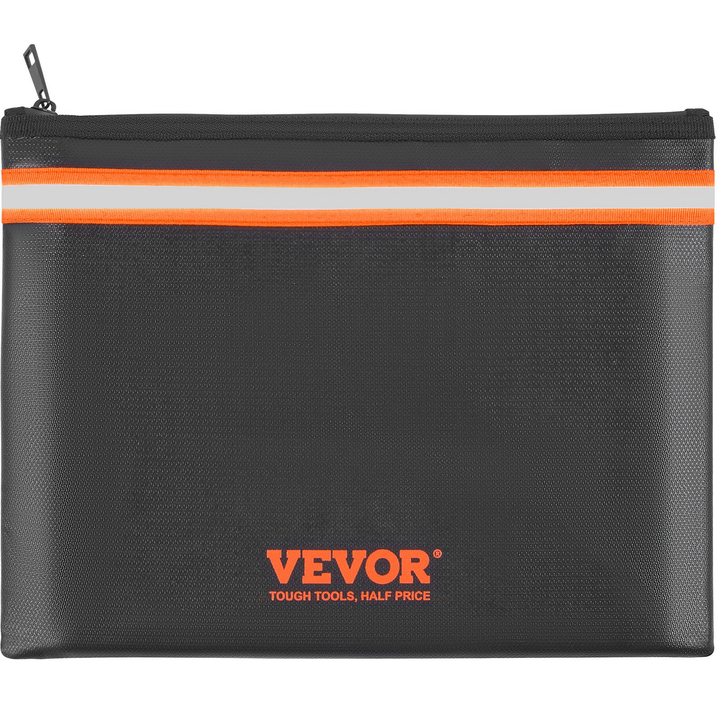 VEVOR Fireproof Document Bag, 13.4"x10" Fireproof Money Bag 2000℉, Fireproof and Waterproof Bag with A Card Pocket, Zipper, and Reflective Strip, for Money, Documents, Jewelry and Passport - fashion finesse accessories