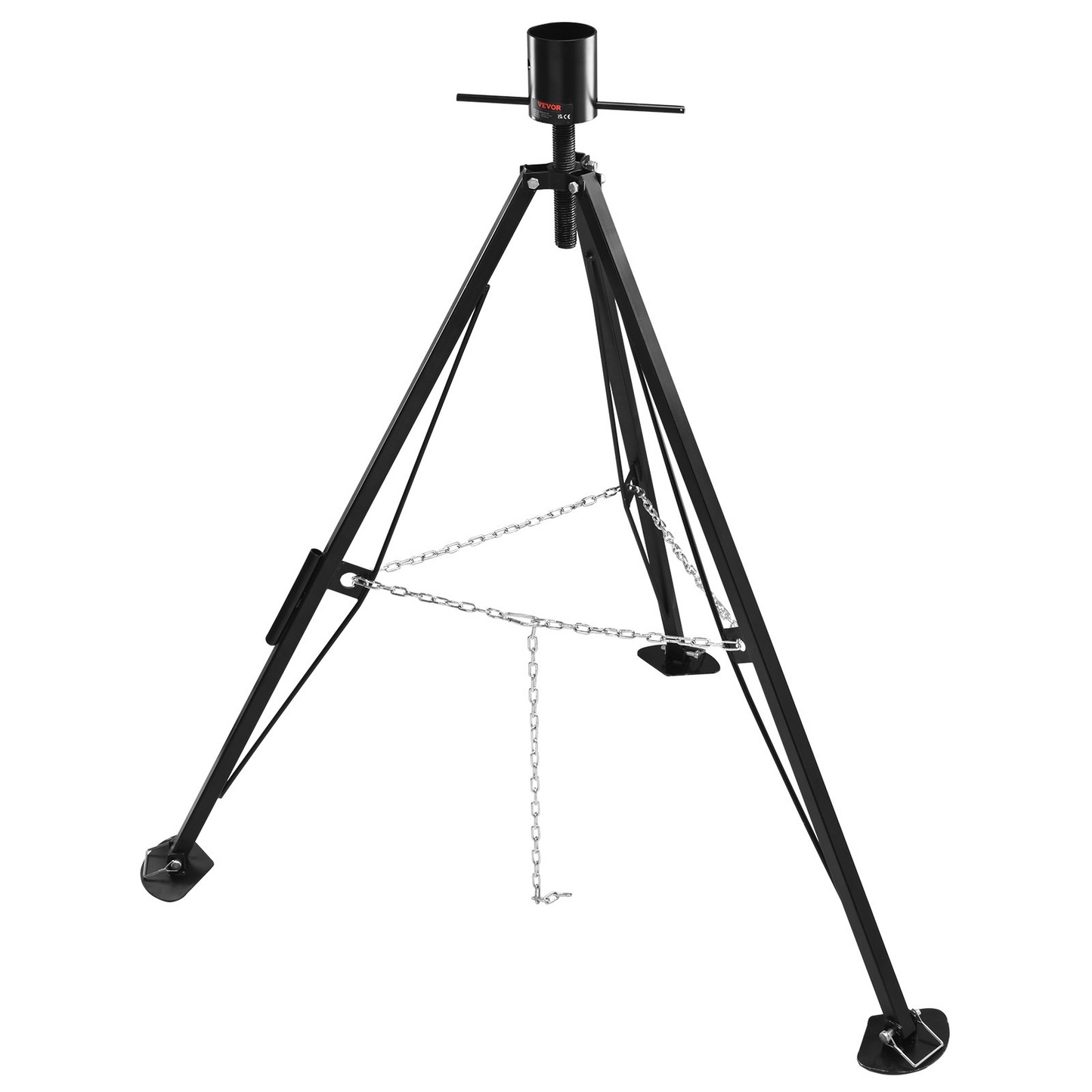 VEVOR 5th Wheel Tripod Stabilizer, 5000 LBS Load Capacity Tripod Fifth Wheel Stabilizer, 35"-57" Adjustable Height RV Gooseneck Stabilizer, Tripod Jack for Fifth-Wheel Trailers, RVs, and Campers