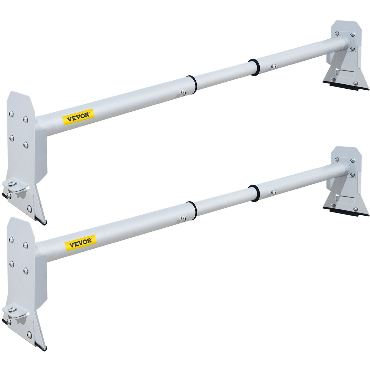 VEVOR Van Roof Ladder Rack, Adjustable Steel Roof Racks - White