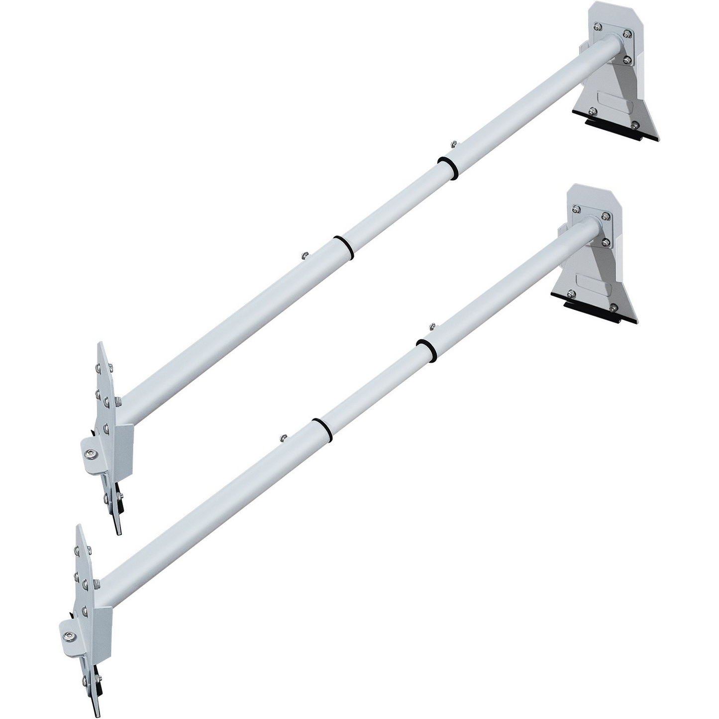 VEVOR Van Roof Ladder Rack, Adjustable Steel Roof Racks - White