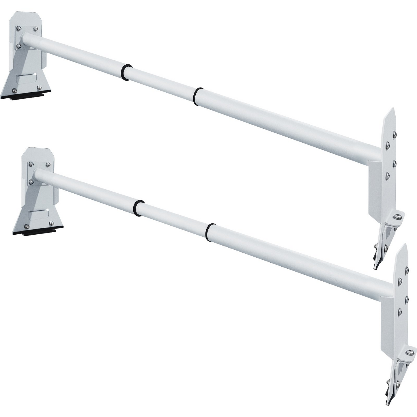 VEVOR Van Roof Ladder Rack, Adjustable Steel Roof Racks - White