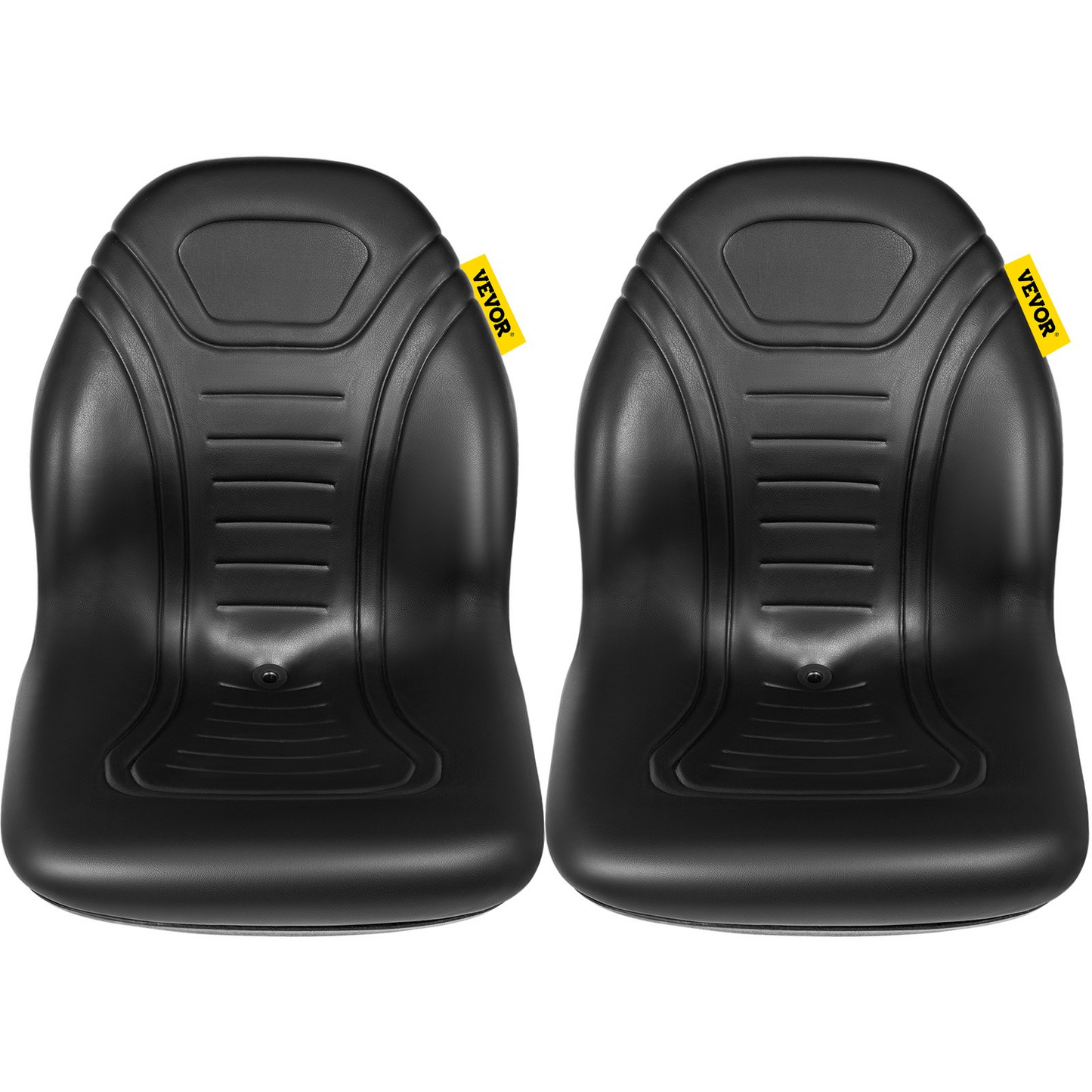 VEVOR Universal Tractor Seat Replacement 2 Pack - High Back Mower Seat Pair