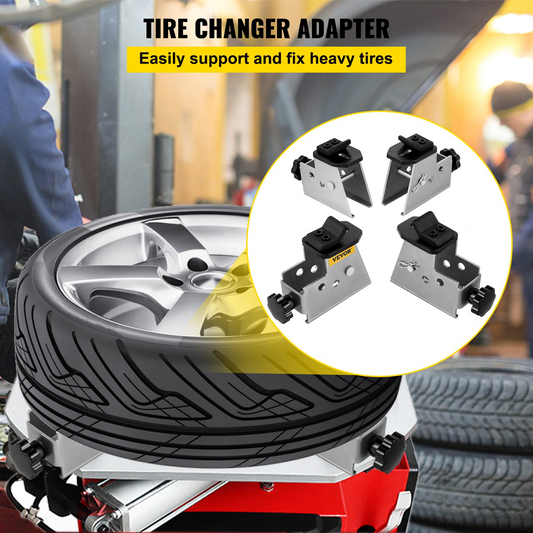 VEVOR Tire Changer Adapter, 4PCS ATV Motorcycle Adapter with Metal Structure Tire Adapter Rim Clamp - Easy Operation & High Adaptability