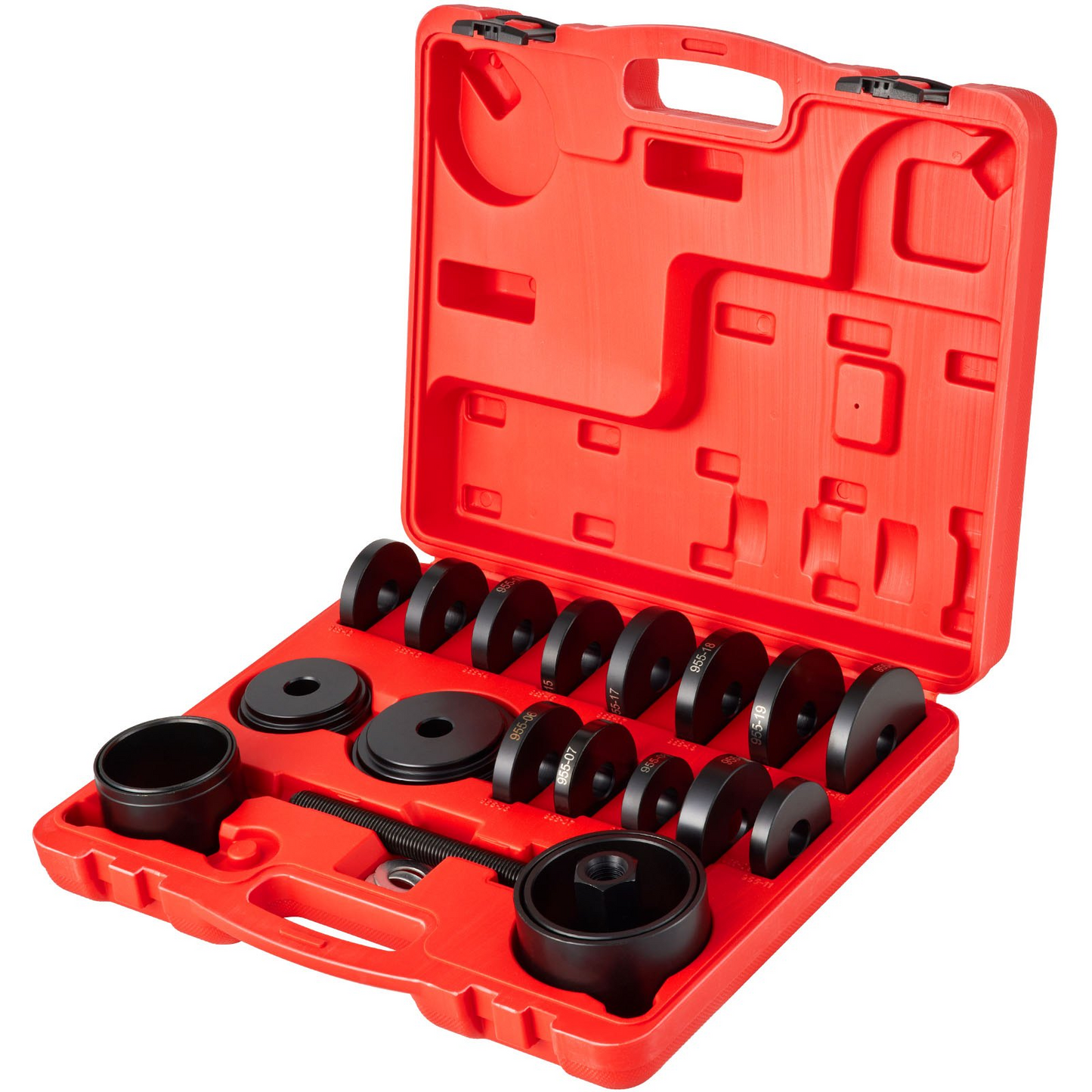 VEVOR FWD Front Wheel Drive Bearing Adapters Puller, 23 PCS, 45# Steel Press Replacement Installer Removal Tools Kit, Wheel Bearing Puller Tool Works on Most FWD Cars & Light Trucks