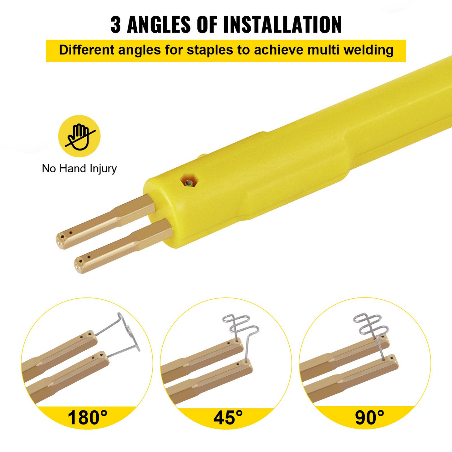 VEVOR Hot Stapler Plastic Repair Kit 600 Staples Tool Box 20W Plastic Welder Kit for Plastic Repair Thermo Repair (600 Staples)