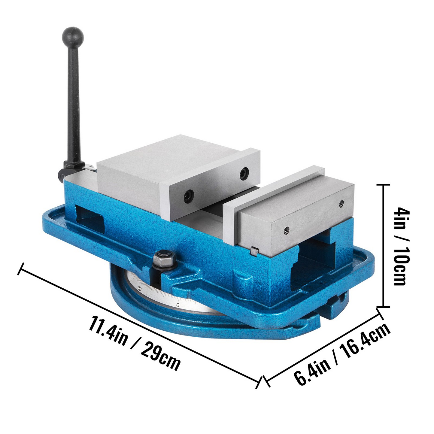 VEVOR 3 Inch Heavy Duty Milling Vise Bench Clamp Vise High Precision Clamping Vise 3 Inch Jaw Width with 360 Degree Swiveling Base CNC Vise