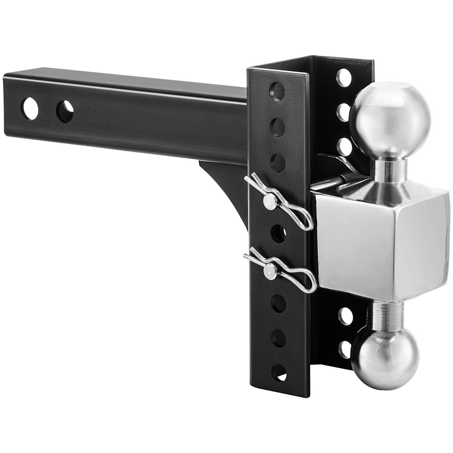 VEVOR Adjustable Trailer Hitch, 6" Rise & Drop Hitch Ball Mount 2" Receiver 22,000 LBS Rating