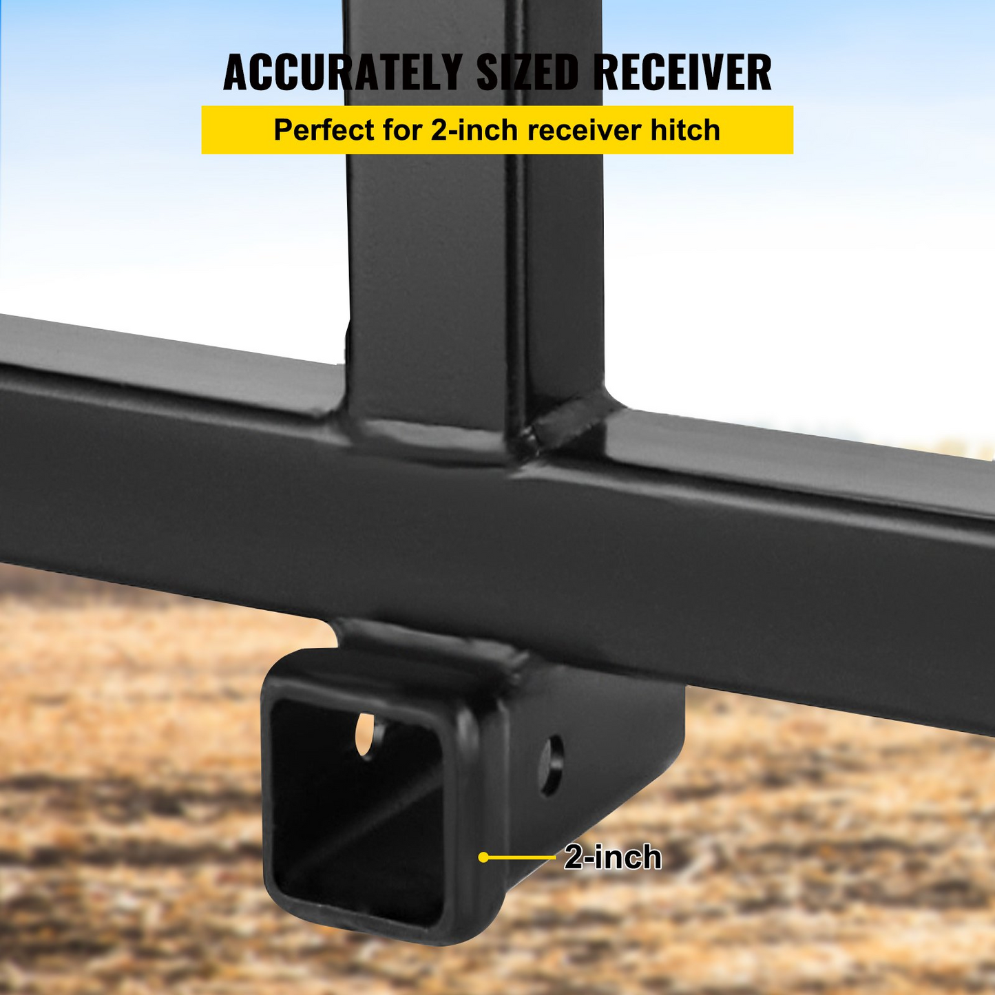 VEVOR 3 Point Trailer Hitch Heavy Duty 2In Receiver Hitch Category 1 33In Hitch Attachments Tow Hitch Drawbar Adapter Black (Heavy Duty Trailer Hitch)