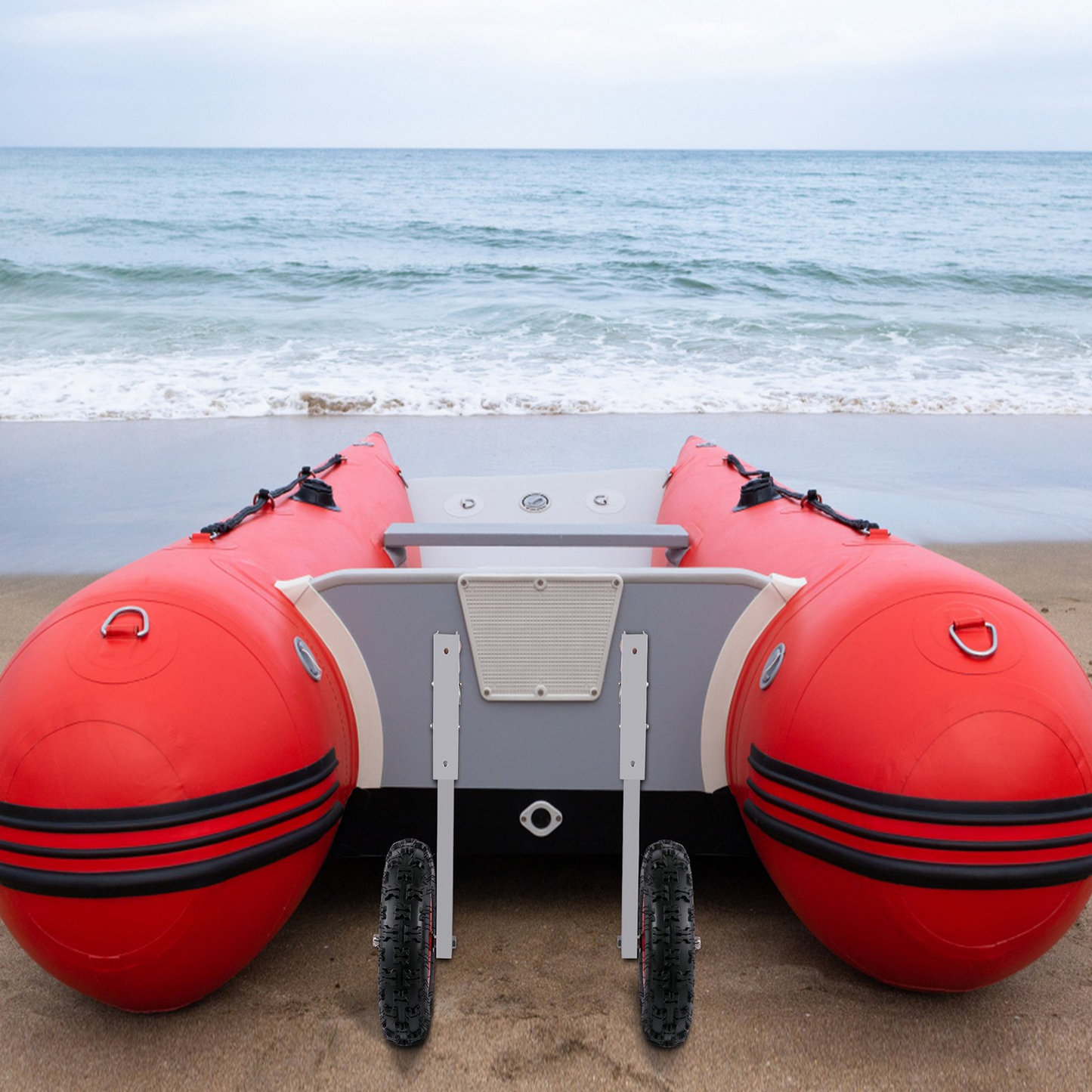 VEVOR Boat Launching Wheels, 12" Boat Transom Launching Wheel, 600 LBS Loading Capacity Inflatable Boat Launch Wheels, Aluminium Alloy Transom Launching Dolly Wheels with 4 PCS of Quick Release Pins