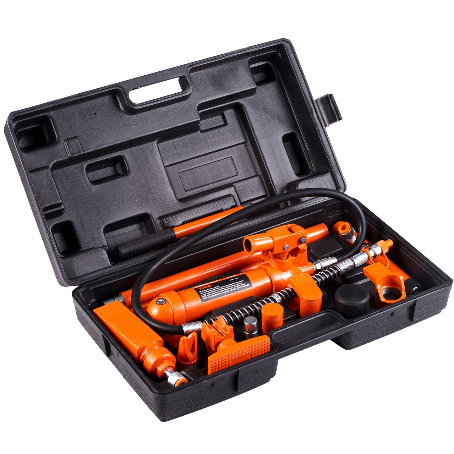 VEVOR 4 Ton/8800 LBS Porta Power, Portable Hydraulic Ram with 3.9 ft/1.2 m Oil Hose, Auto Body Frame Repair Kit with Storage Case for Car Repair, Truck, Farm