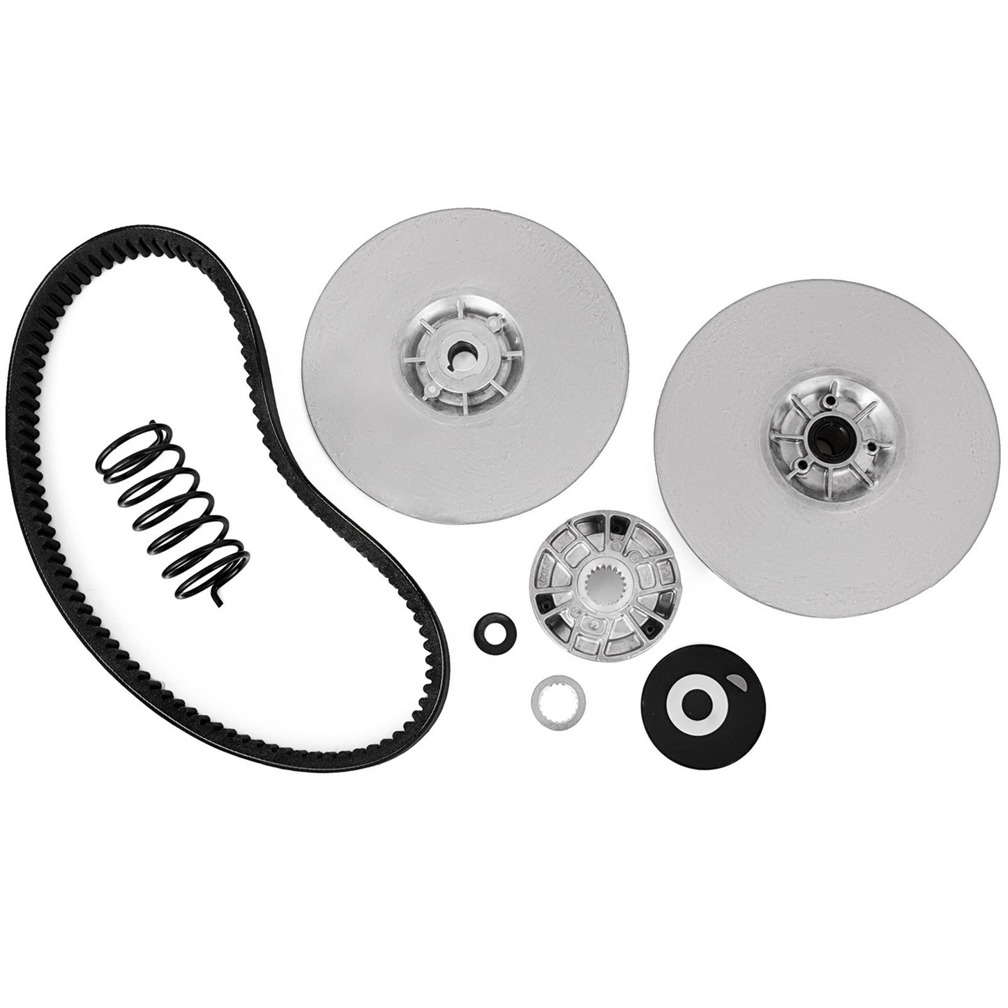 VEVOR Rear Driven Clutch Kit for Yamaha Gas Golf Cart G2-G22 1985+ Secondary Clutch Driven Kit with Belt, Silver