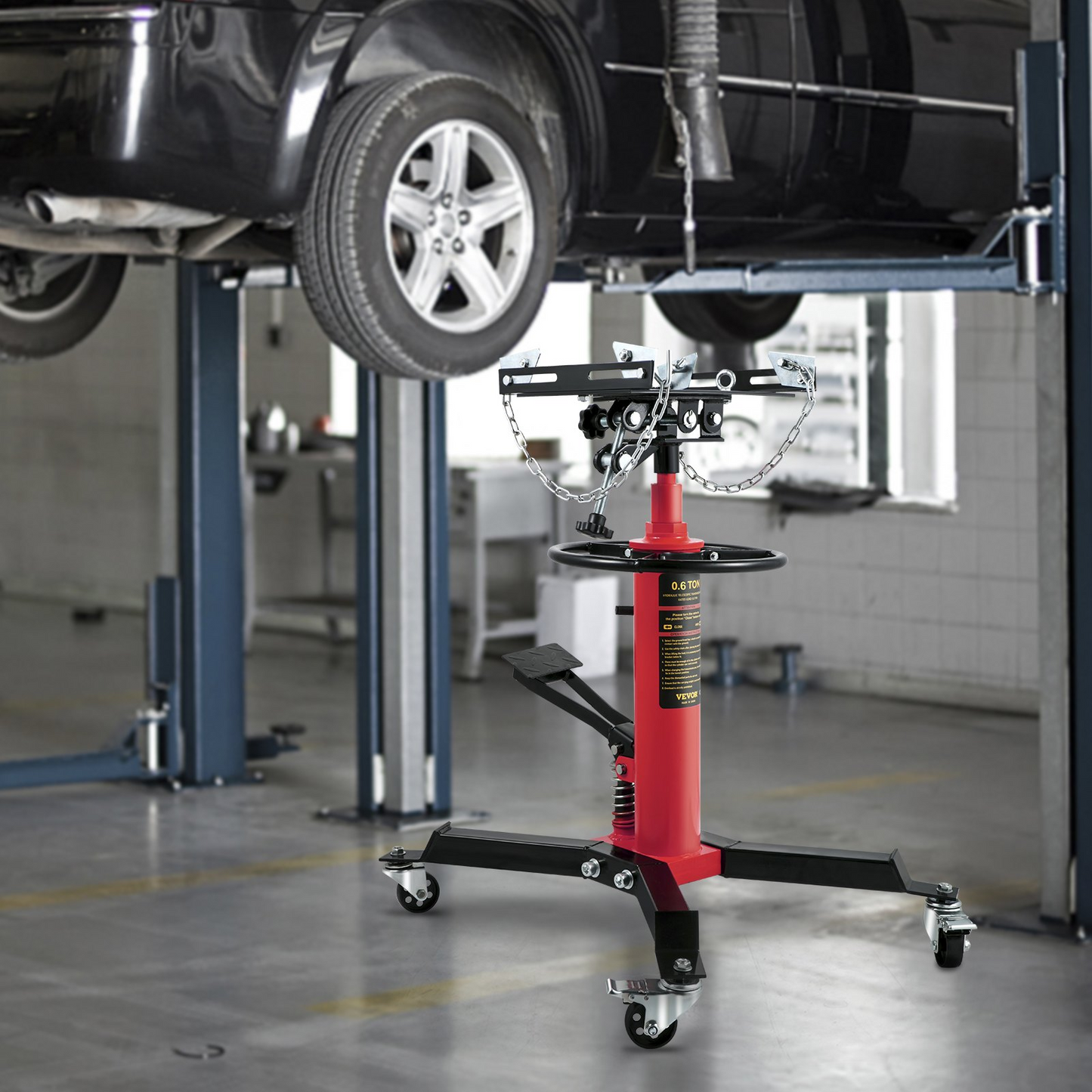 VEVOR Transmission Jack - Hydraulic Telescopic Transmission Jack, 2-Stage Floor Jack Stand