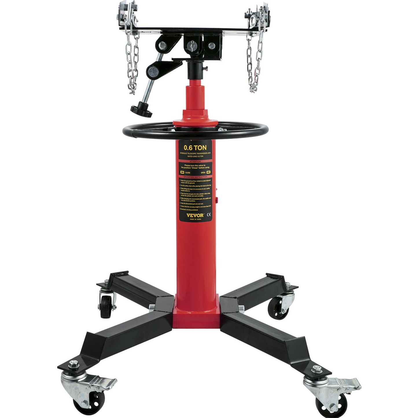 VEVOR Transmission Jack - Hydraulic Telescopic Transmission Jack, 2-Stage Floor Jack Stand