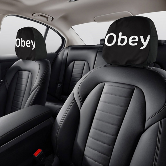 Car Headrest Covers - 2Pcs - Obey