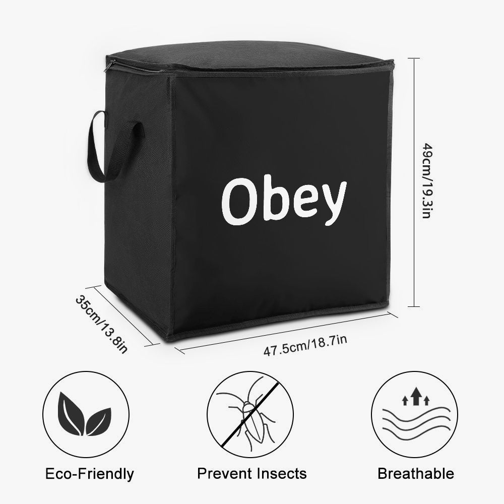 Quilts Storage Bag with Zipper - Obey