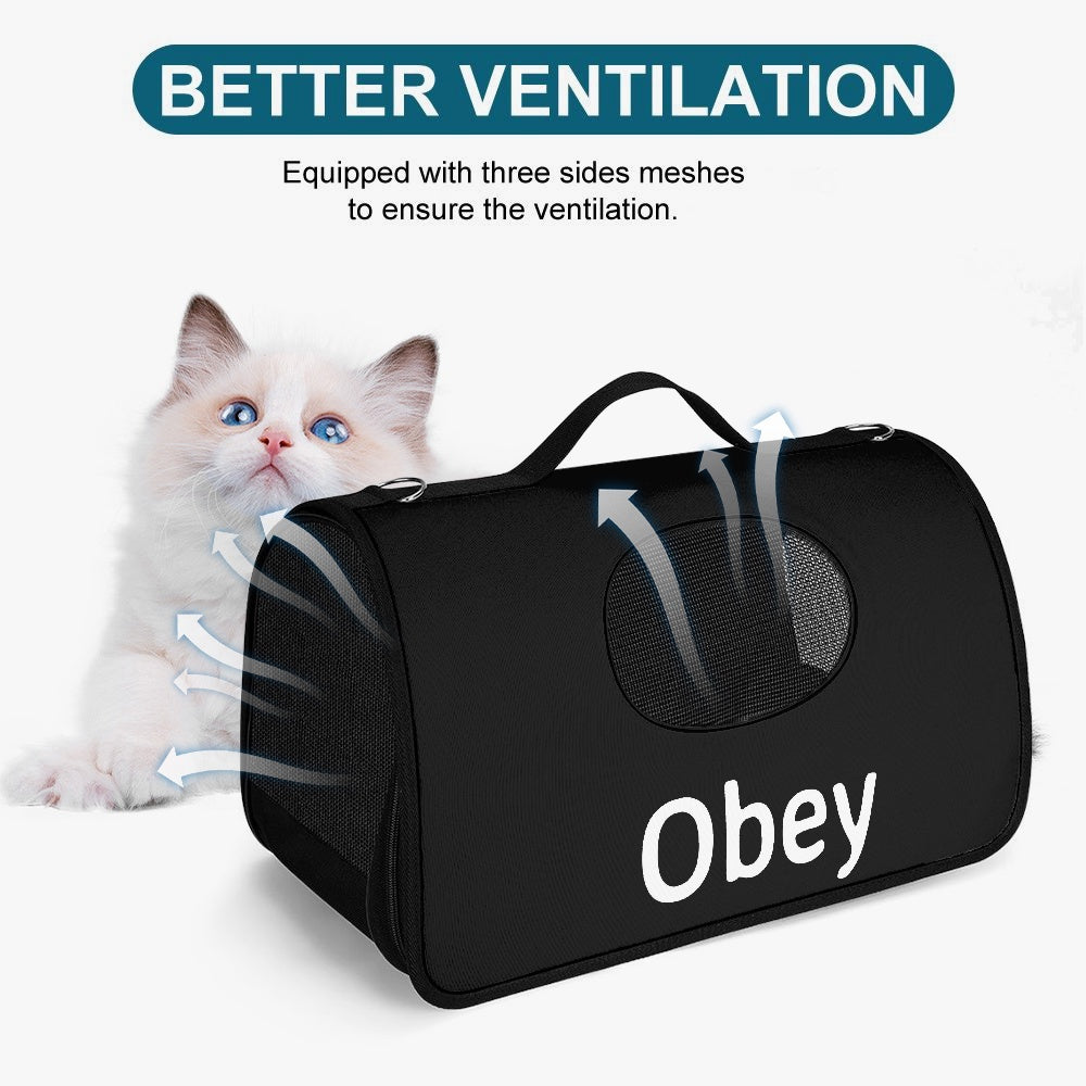 Pet Carrier Bag - Obey - Convenient and Comfortable Pet Transportation