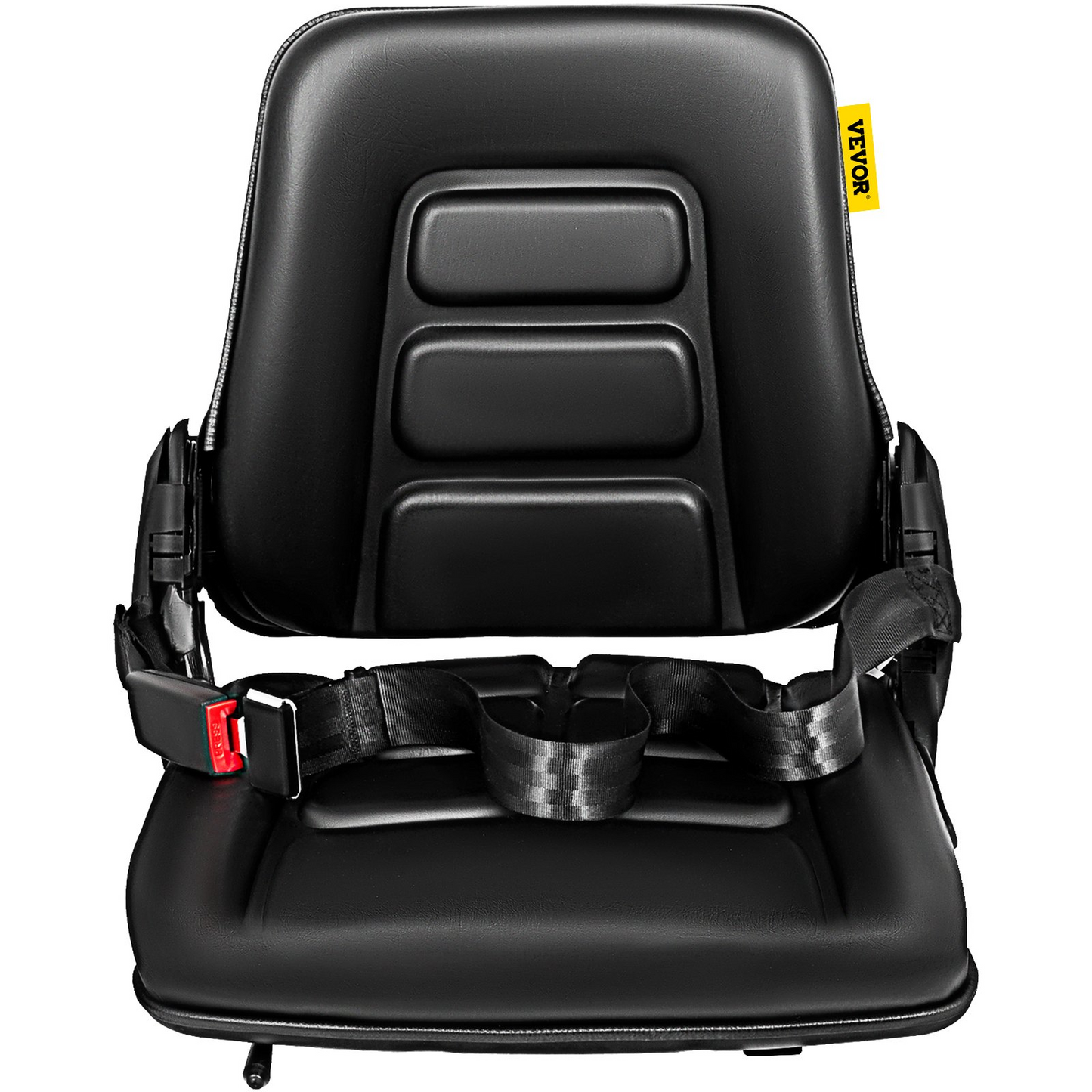 VEVOR Universal Adjustable Forklift Seat with Safety Belt, Full Suspension Seat Replacement for Heavy Mechanical Seat