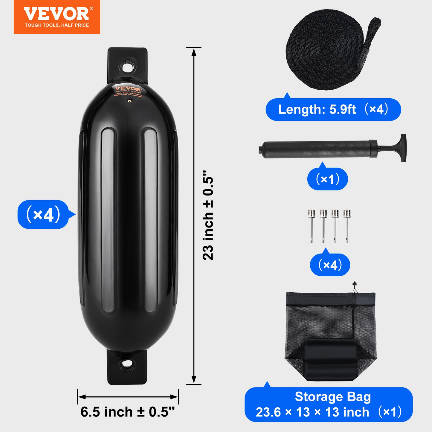 VEVOR Boat Fenders - Protect Your Boat During Docking