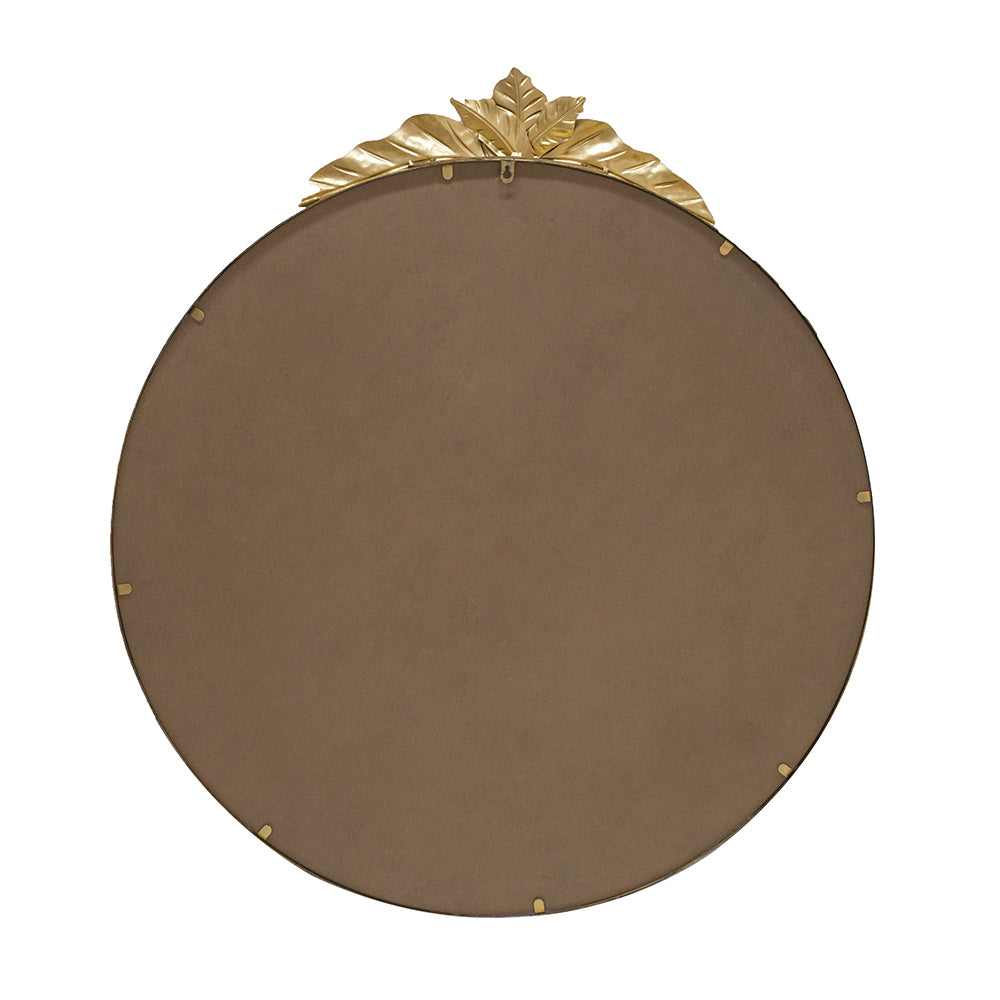 36" x 41" Large Round Wall Mirror with Gold Metal Frame, Circle Accent Mirror for Living Room Bedroom Entryway