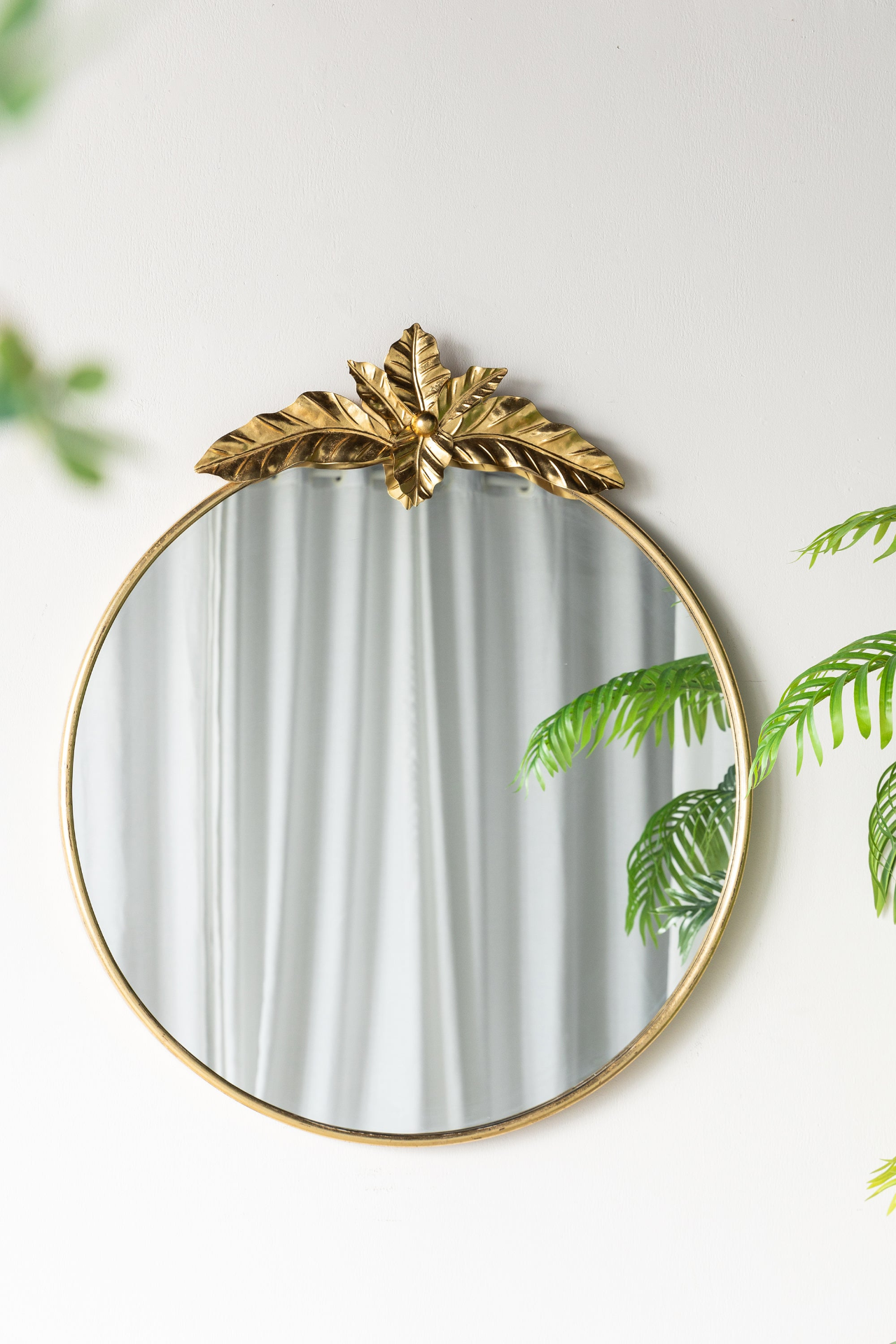 36" x 41" Large Round Wall Mirror with Gold Metal Frame, Circle Accent Mirror for Living Room Bedroom Entryway